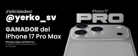 Sorteo iPhone 17 Pro Max promotion banner